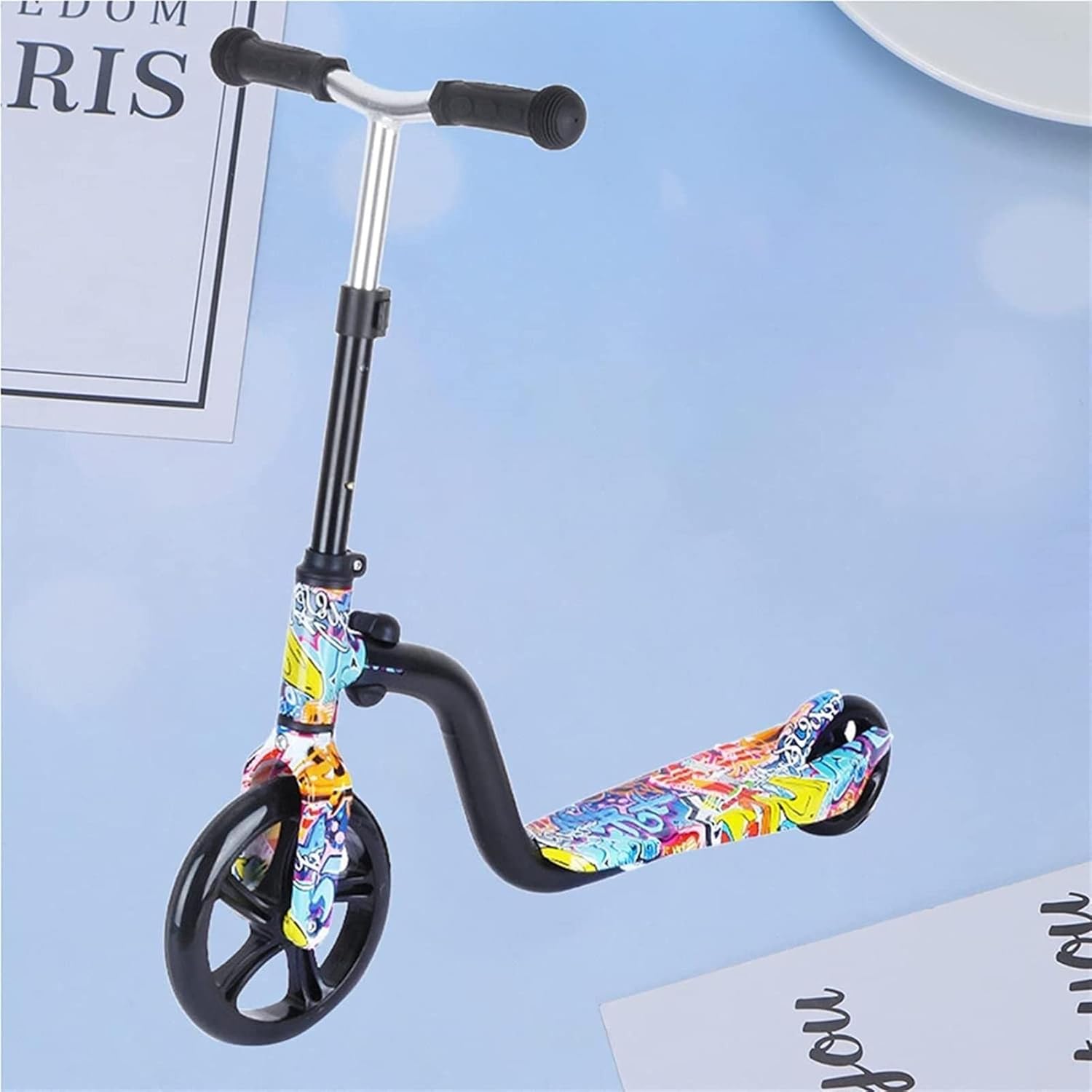 Two-Wheeled Scooter Big Roller Scooters Beautiful Printing Kick Scooter Scooter