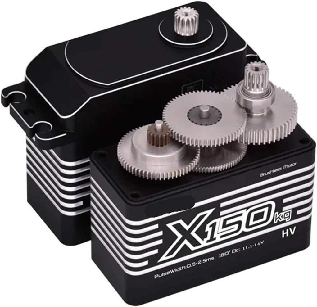 150KG High Torque High Pressure CNC Aluminum Shell Metal Gear Brushless Waterproof 1/5 Large Model