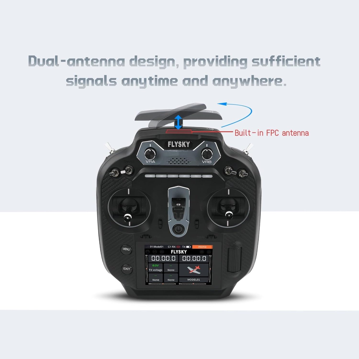 New Flysky FS-ST16 16CH 2.4GHz Digital Transmitter Protocol & FS-SR8 Receiver - RC Helicopter, Plane, Multicopter, Car, Boat