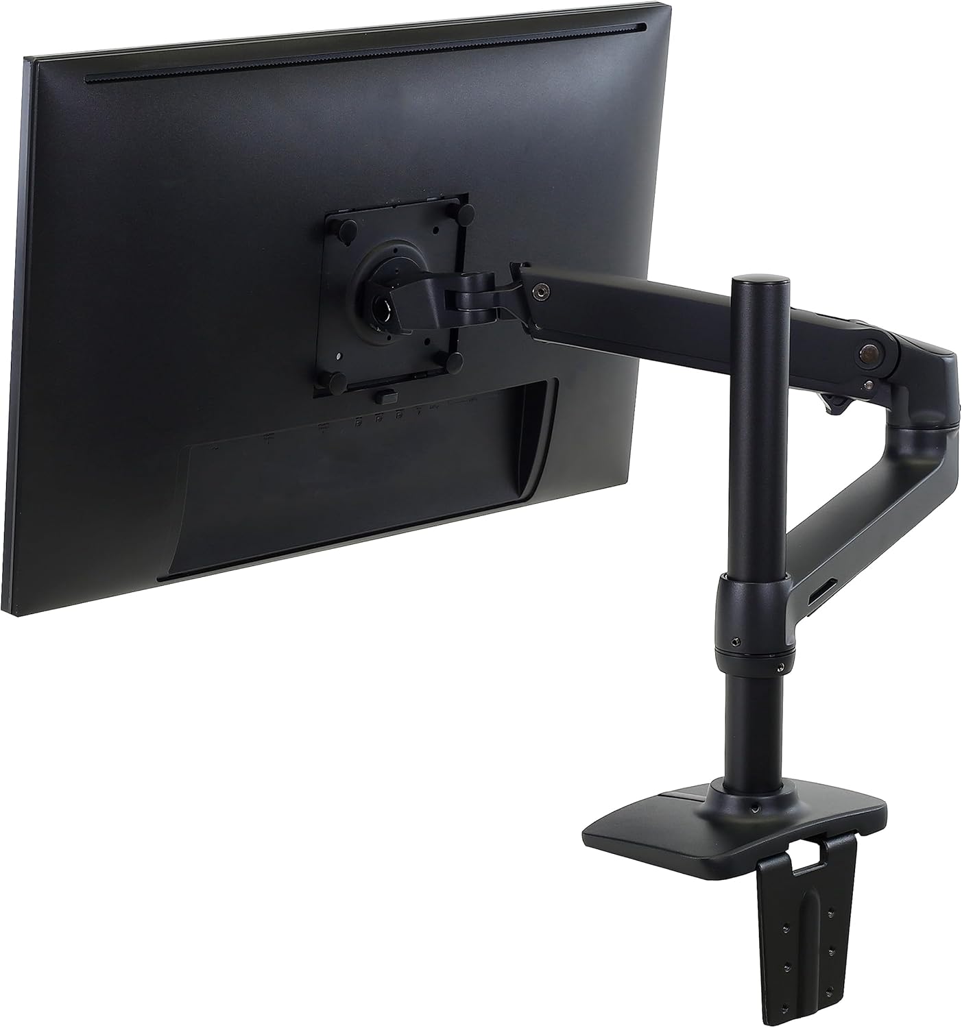 Ergotron – LX Monitor Arm, Single Monitor Desk Mount – fits Flat Curved Ultrawide Computer Monitors up to 34 Inches, 7 to 25 lbs, VESA 75x75mm or 100x100mm – Tall Pole, Matte Black