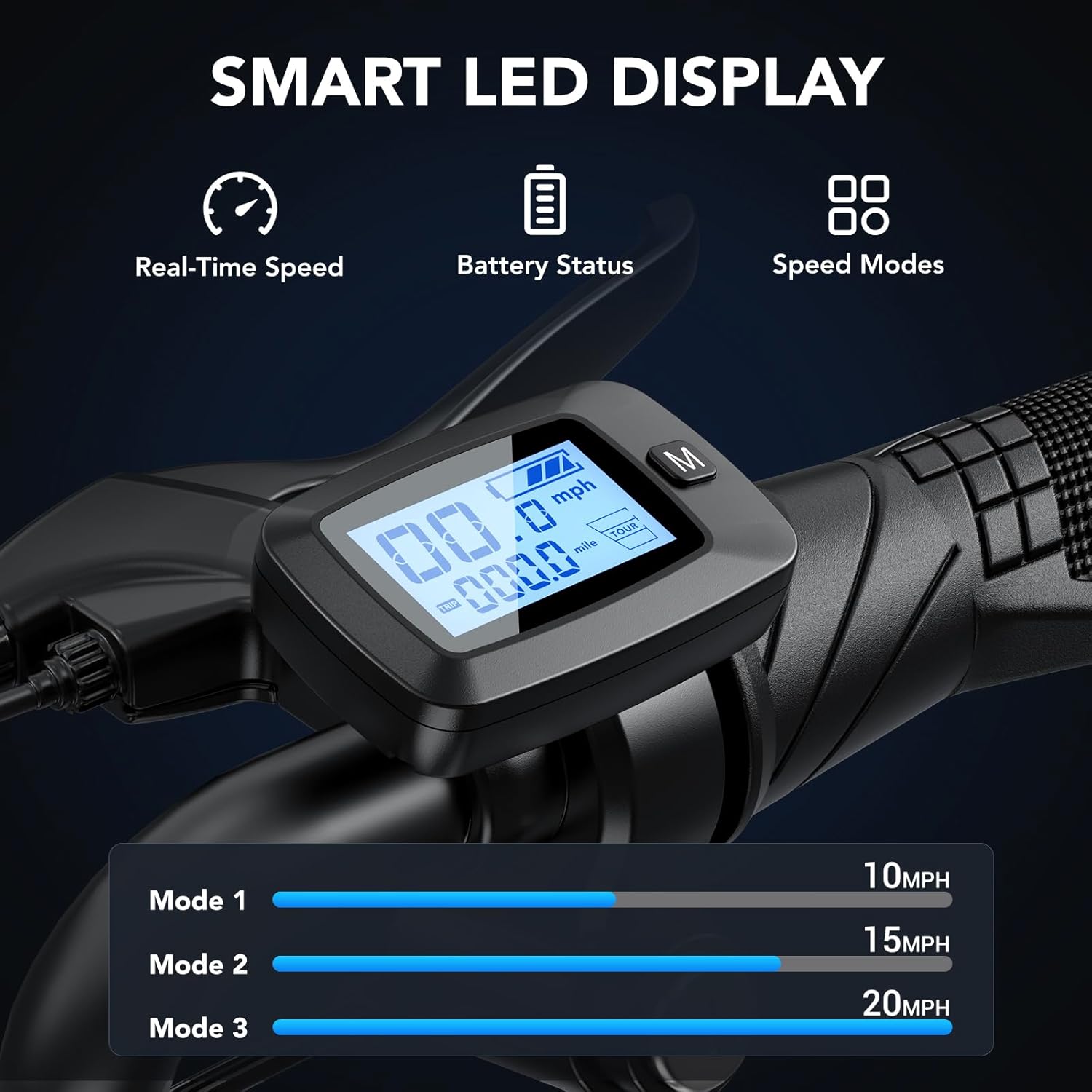 Caroma Peak 1200W Electric Scooter with Seat, 16