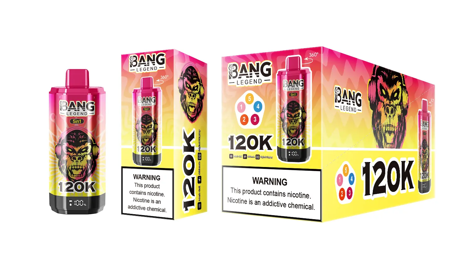 BANG LEGEND 120K 5 in 1 (10pcs) - MYEU VAPES