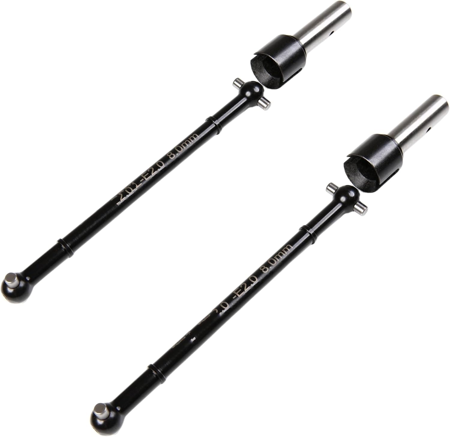 RC Car Transmission Shaft for Losi for DBXL-E 2.0 1/5 RC Car Front Rear Driveshaft Steel Dogbone Joint Transmission Shaft Set Upgrade RC Car Parts(Front and Rear)