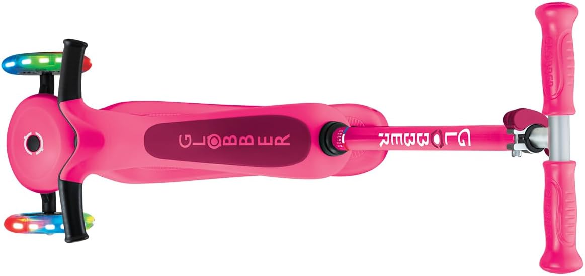 Globber - GO•UP Sporty Lights – scalable scooter with 3 wheels with seat, for children from 15 months to 6 years