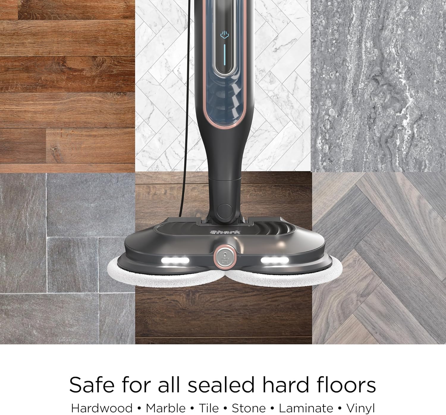 Shark Steam And Scrub Steam Scrubbing And Sanitizing Steam Blaster Mop S7201 Gray/rose Gold WS1