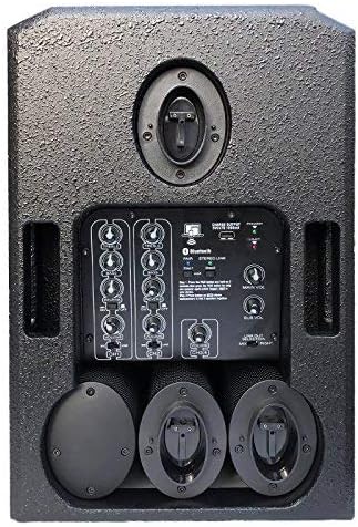 EMB 10BT PK1 1500W Tower Bluetooth All-in-One Linear Array PA Portable Linkable Speaker - Perfect for Home/Karaoke/Birthday/DJ Party/Meeting/Camp/Jobsite/Construction