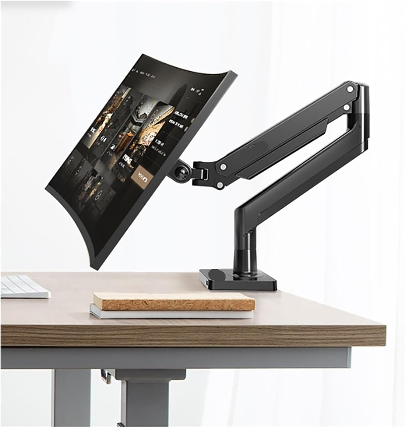 Gas Spring arm 22-40 inch Curved Screen Desktop Monitor Stand 360 Degree Rotation Monitor mounting arm G40 G45(G45-Pro)