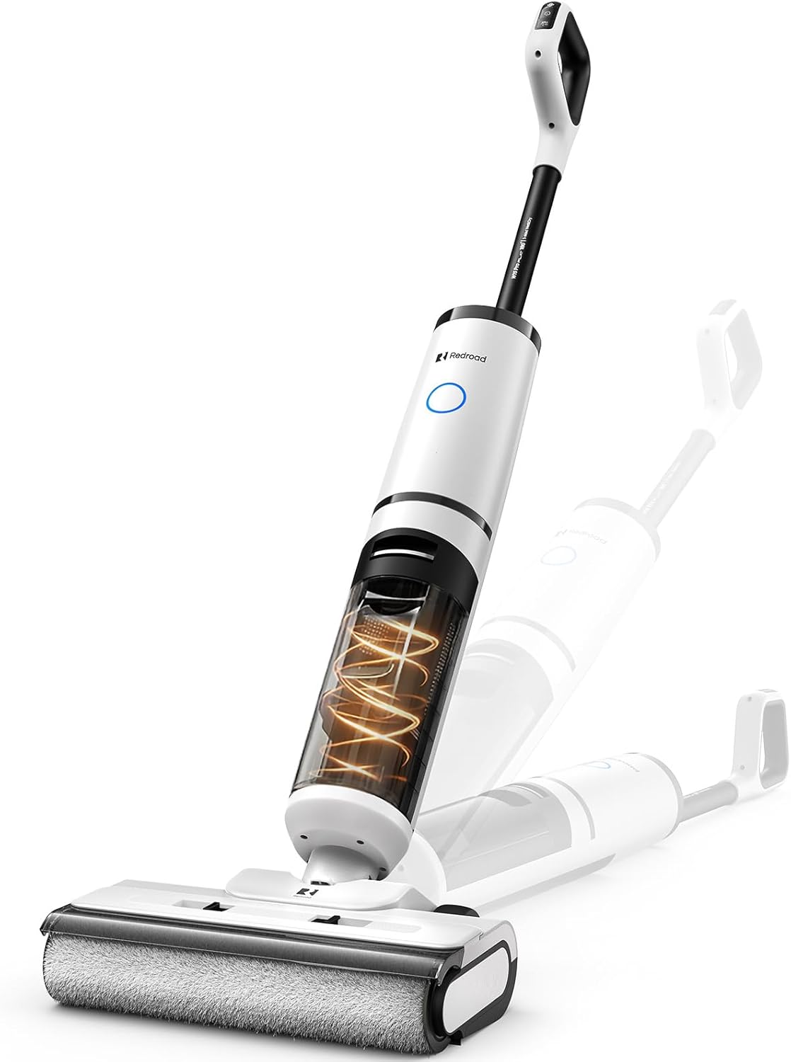 Redroad Wet Dry Vacuum Cleaner, 22000pa Cordless Vacuum Mop with Self-Cleaning&Hot Drying,180° Lie-Flat Self-Propelled Floor Cleaner Machine,60Mins Long Runtime,LED Digital Display,Voice Prompts