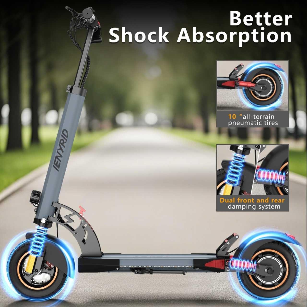 A1 Electric Scooter for Adults,800W High Motor Up to 28MPH&25Miles Long Range Commuting Electric Scooter,10