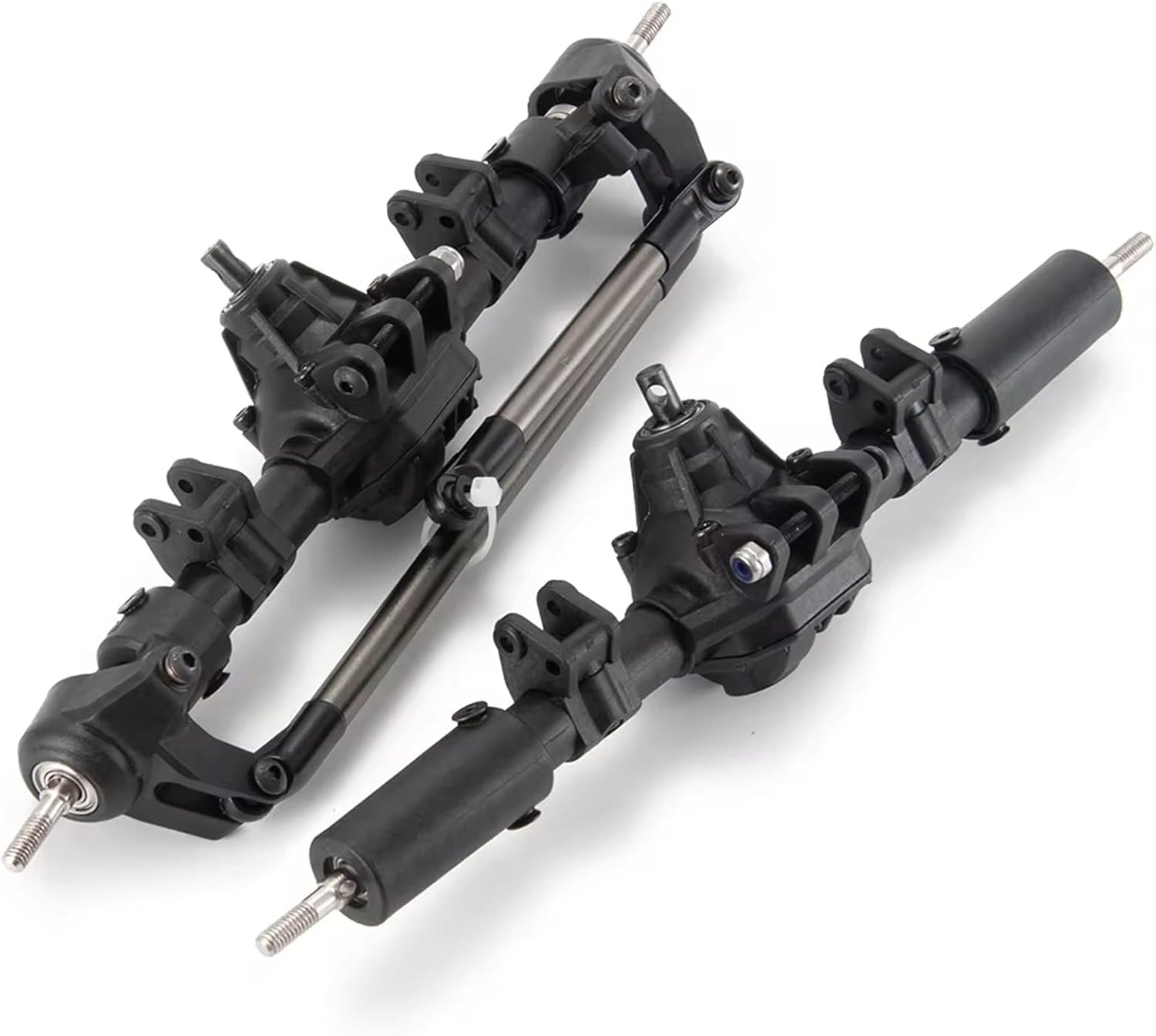 RC Car Front Rear Axle for Axial SCX10 II 90046 90047 90027 90028 CC01 F350 rc Car Front Rear Differential Axle with Lock 1/10 RC Crawler Parts(Rear and Front)