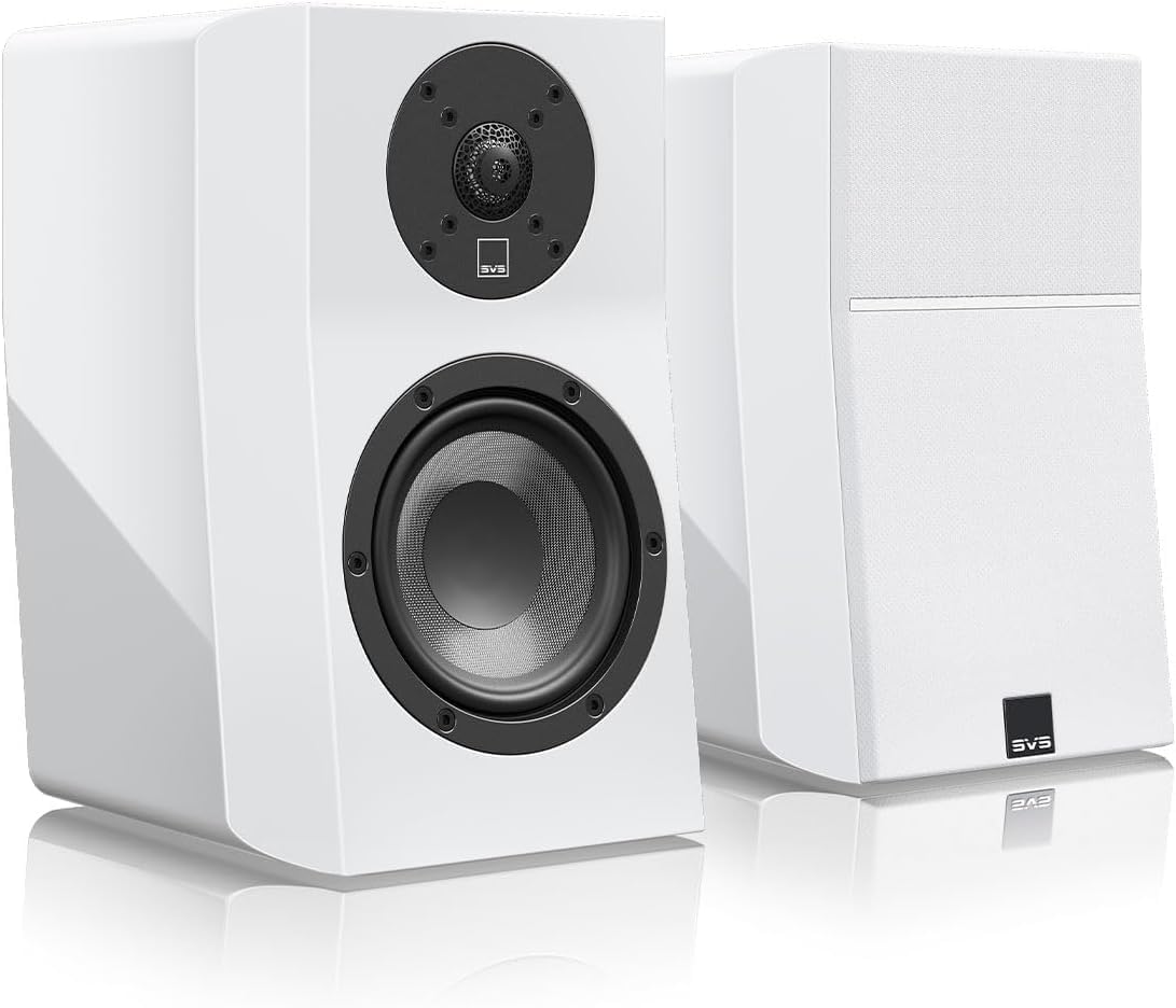 SVS Ultra Evolution Nano Bookshelf Speakers - Pair (Piano Gloss White)