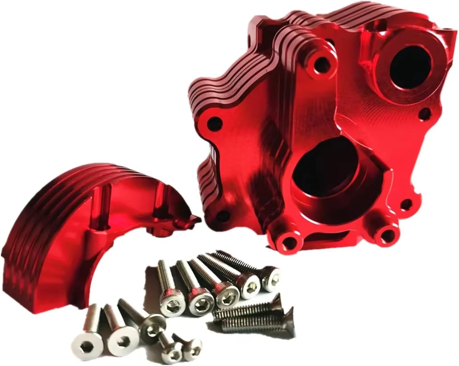 RC Crawlers Spare Parts for Arrma 8S for Kraton for Outcast ARA310930 1/5 Aluminum Center Gearbox Car Upgrade Parts Repair Accessorie(Silver)