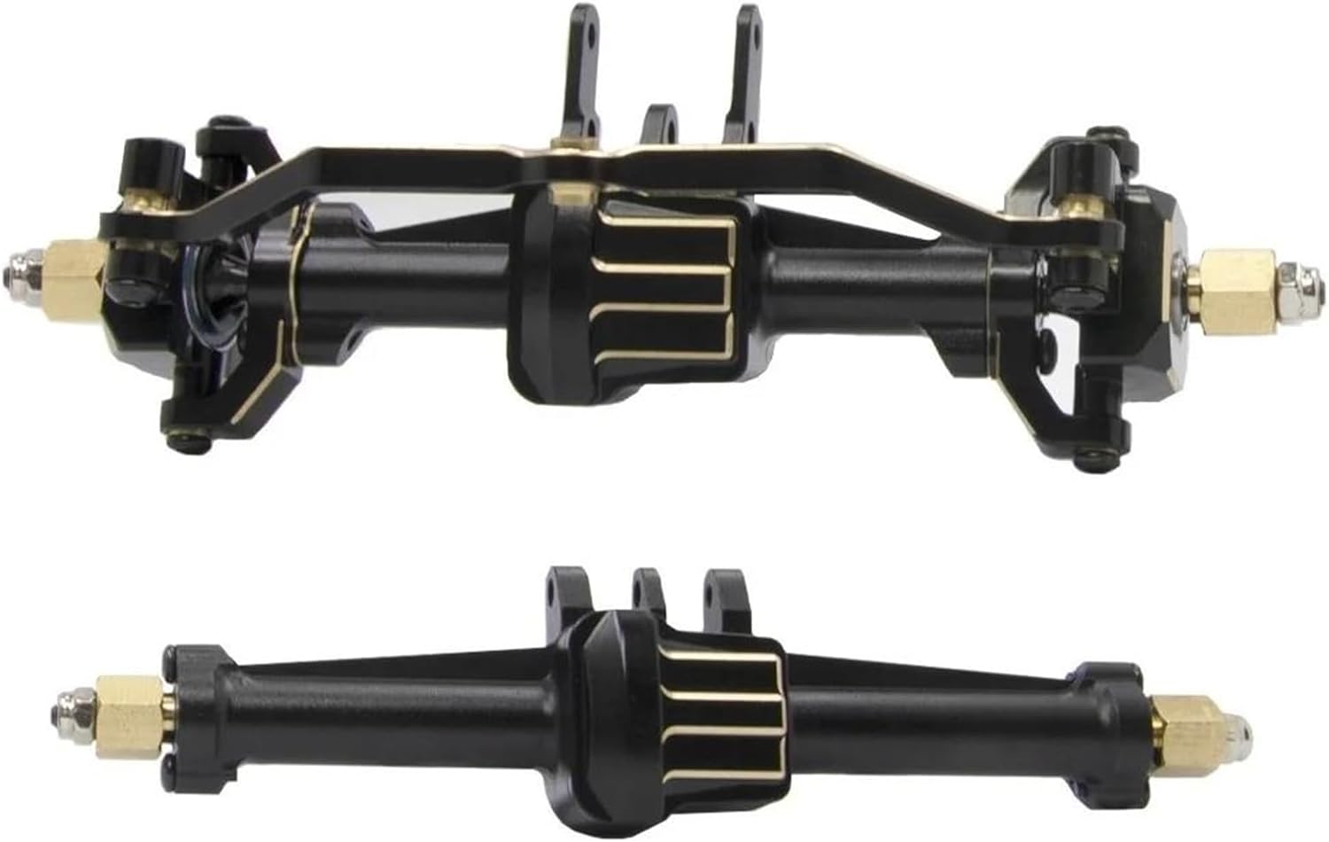 RC Vehicle Axles Compatible with TRX4M 1/18 RC Car Front Rear Axle Set Upgrade Parts Complete Aluminum Alloy Front and Rear Axle with Gear(Color1)