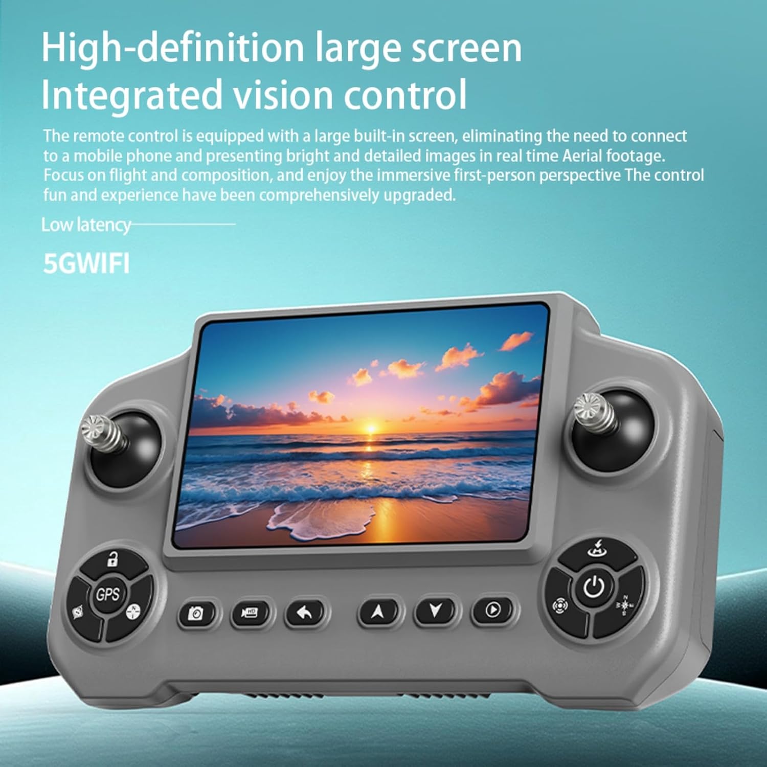 Drone with 8K Camera Drones for Adults,4.5-inch LCD High-definition Large Display Screen Remote Control Quadcopter,3 Batteries, 5G HD Brushless GPS Drone Auto Return, Obstacle Avoidance (Black and Orange) (Black)