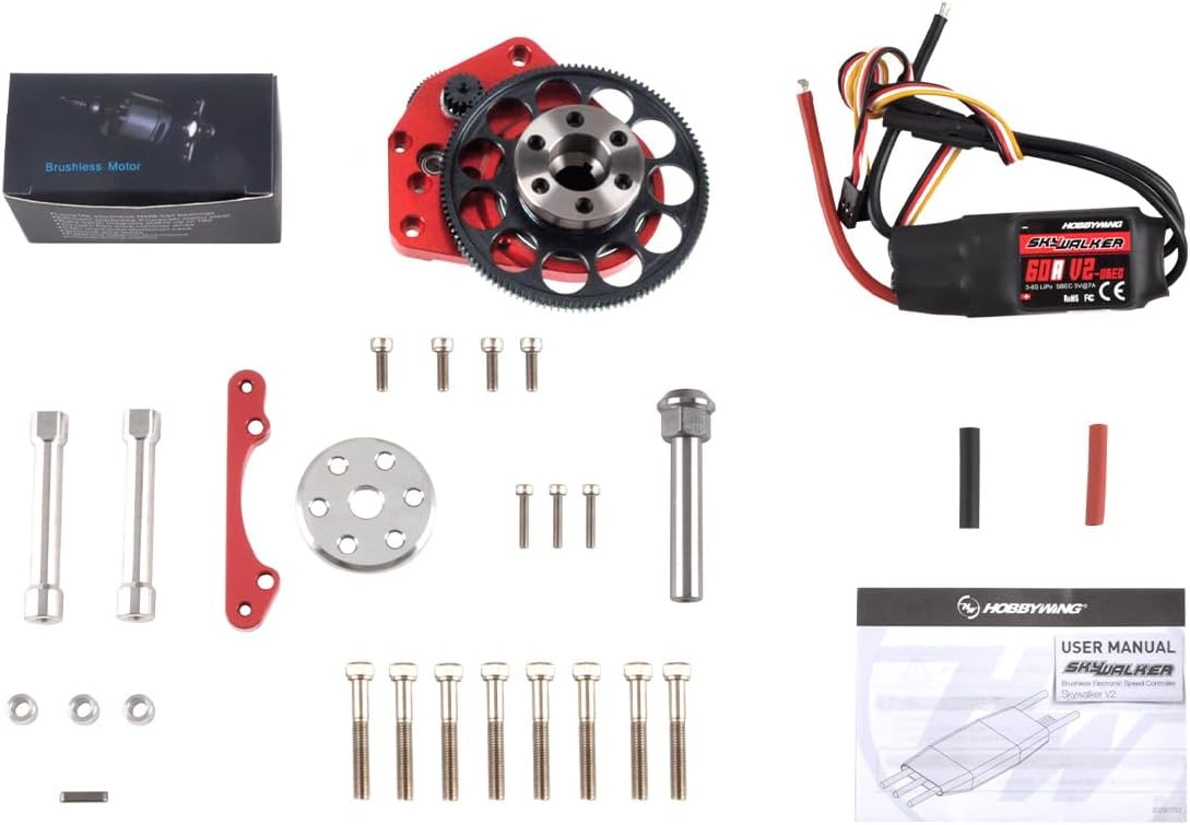 RC Engine Electric Starter for DLE111 DLE120DA100 3w106 (Starter with Motor,ESC)