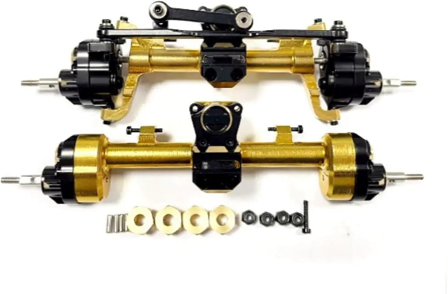 RC Vehicle Axles Compatible with Axial for SCX24 1/24 RC Car Part RC Car Accessories Replacement Parts RC Upgrade Part Brass Front Rear Axle