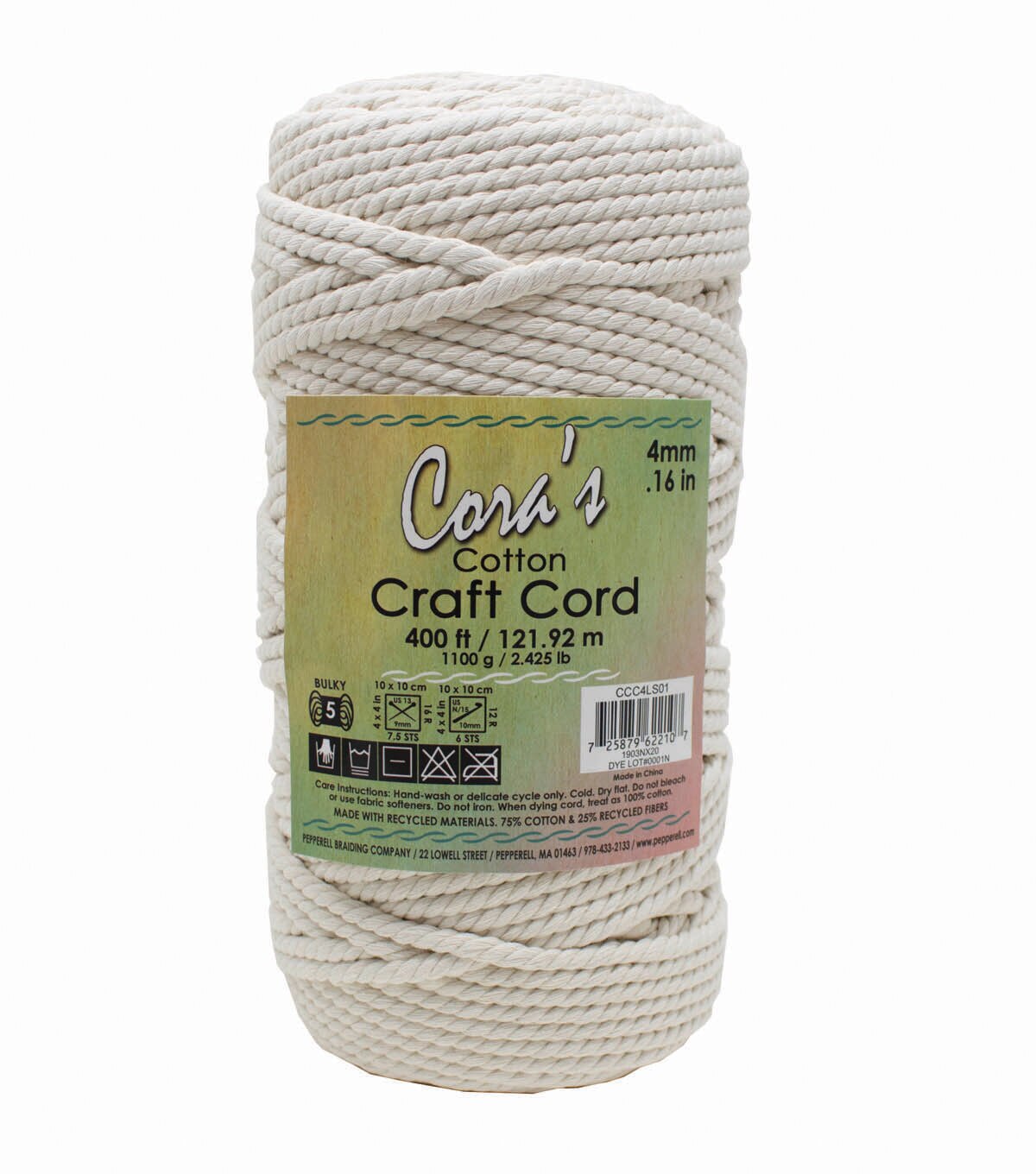 Macrame Natural Cotton Craft Cord