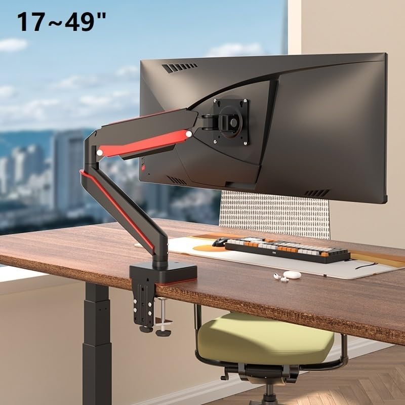 Monitor Arm Bracket for 30 32 34 43 49 Inch Screens 2-20kg Load Desk Mount Bracket Tilt and Rotate Monitor Support M9(A9B)