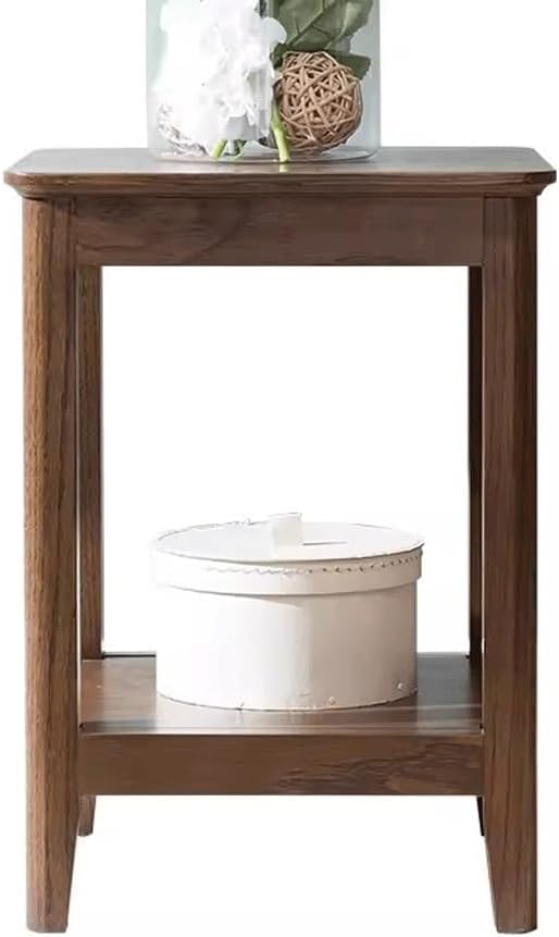 GUERNSEY Standing Bookshelf for Living Room All Solid Wood Flower Stand Oak Display Stand Solid Wood Combination Flower Stand Bookshelf Nordic Walnut Color Furniture Bookcases