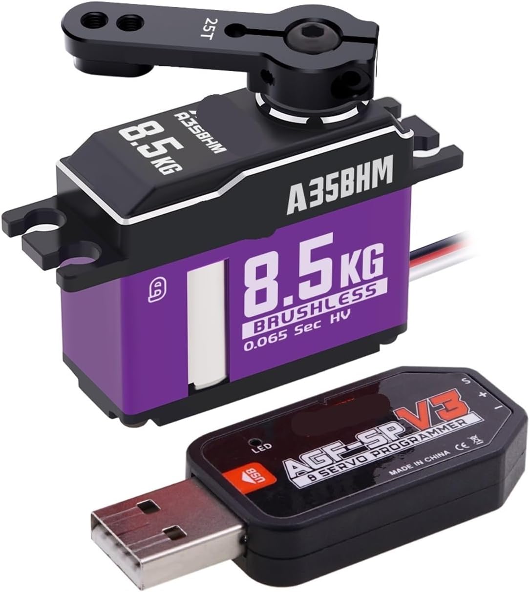 A35BHM High Speed ​​8.5KG Gear HV Brushless Programmable Digital Servo for 1/12 Scale(A35BHM 8.5KG Set 3)