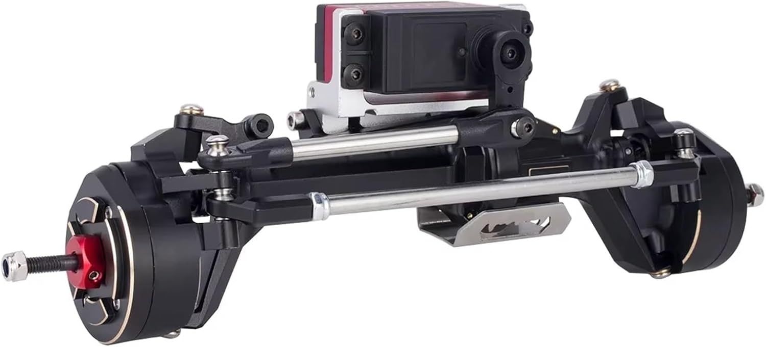 RC Car Parts for SCX10 III 1/10 for AR45P Offset Portal Axle with Constant Velocity Driveshift Adjustable Upper Link Mount RC Crawler Upgrades Car Parts(Black,Set)