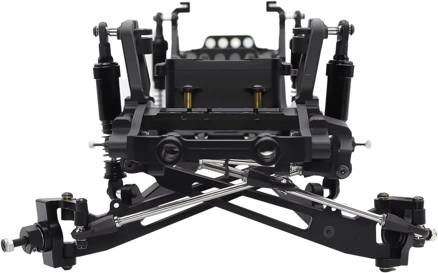 RC Cars Crawler Parts Compatible with Axial for SCX10 I II III for TRX4 for Capra Suspension Conversion for Chassis Kit 1/10 RC Crawler Upgrade Spare Parts(Black)