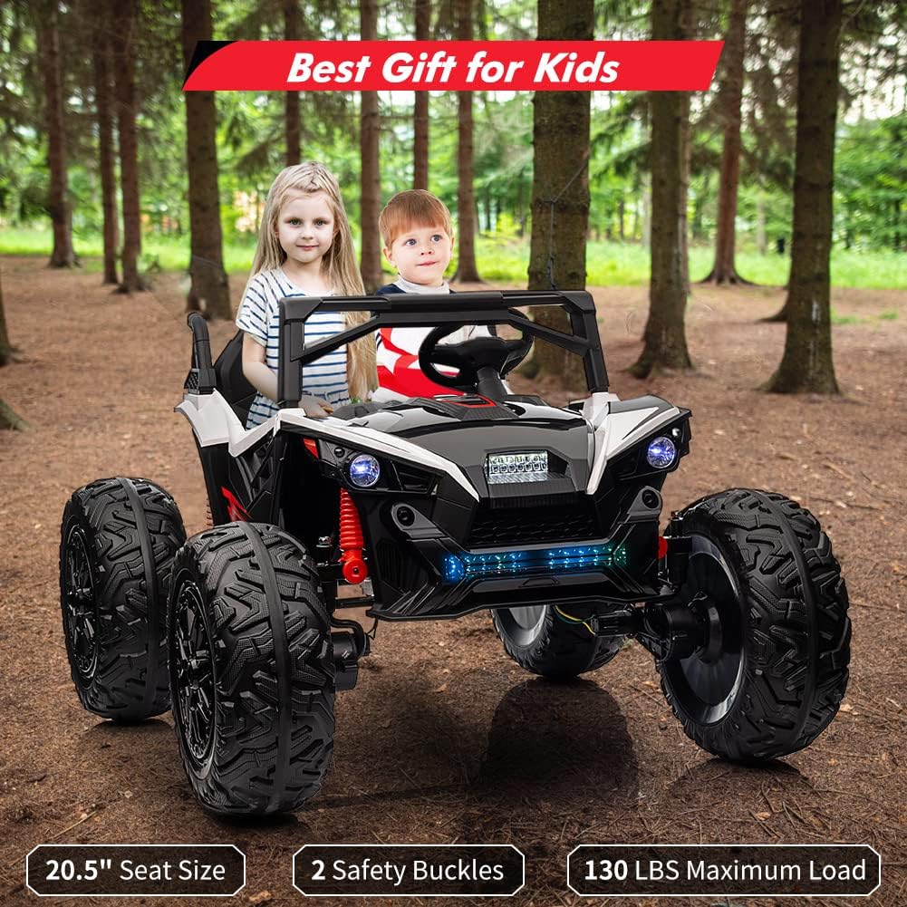 GarveeLife 2 Seaters 24V Kids Ride UTV Car with Remote Control,10AH Battery, 400W Powerful Motors 17