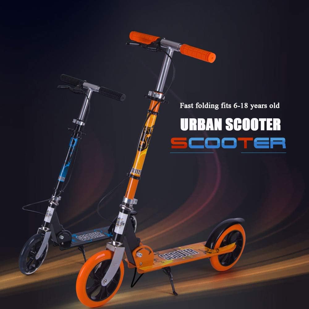 Scooters for Kids 8 Years and up - Quick-Release Folding System - Dual Suspension System + Brake Big Wheels Great Kick Scooters for Adults and Teens