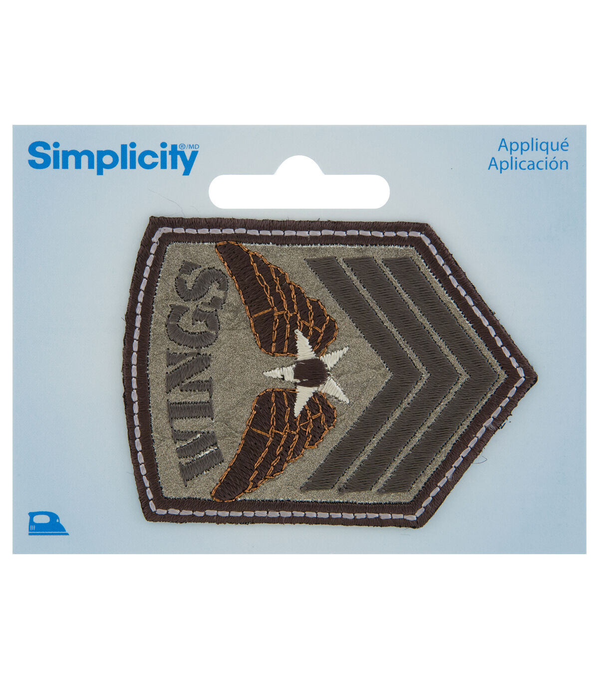 Simplicity 3 Embroidered Army Wing Iron On Patch