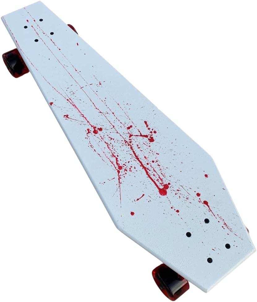 Coffin Blood Spatter Skateboard | Longboard | 30x9 | Coffin Croozer