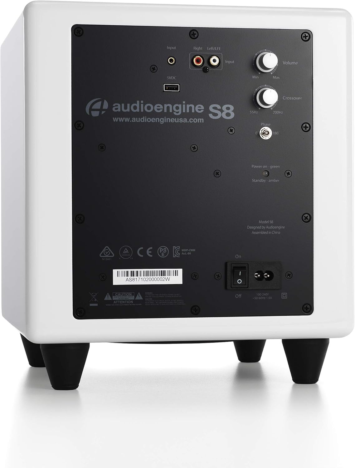 Audioengine S8 Powered Subwoofer - 8 Inch Subwoofer