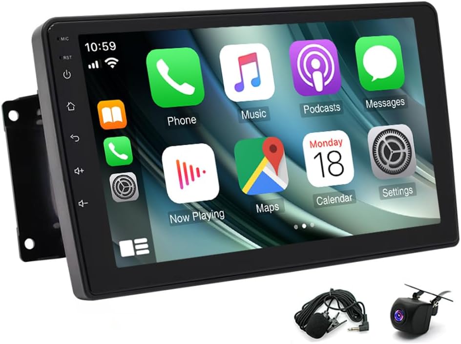 9 Inch Car Radio Stereo Upgrade for Jeep/Dodge/Chrysler Town & Country with Wireless CarPlay/Android Auto Android 13 GPS Navigation Bluetooth WiFi FM/RDS Backup Camera 2+64G