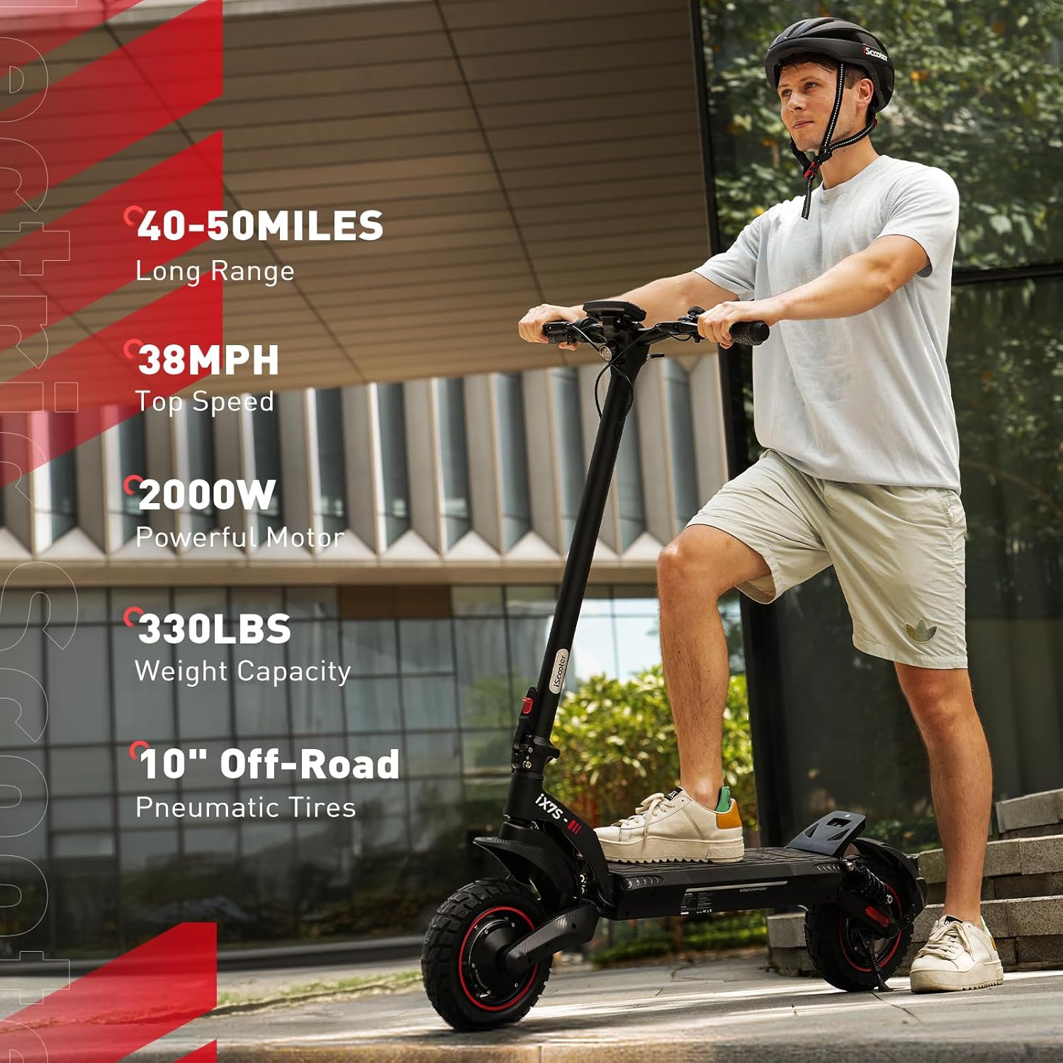 iScooter Electric Scooter Adults, 2000W/1000W Motor Up to 38/28 MPH Top Speed Escooter, 10/11