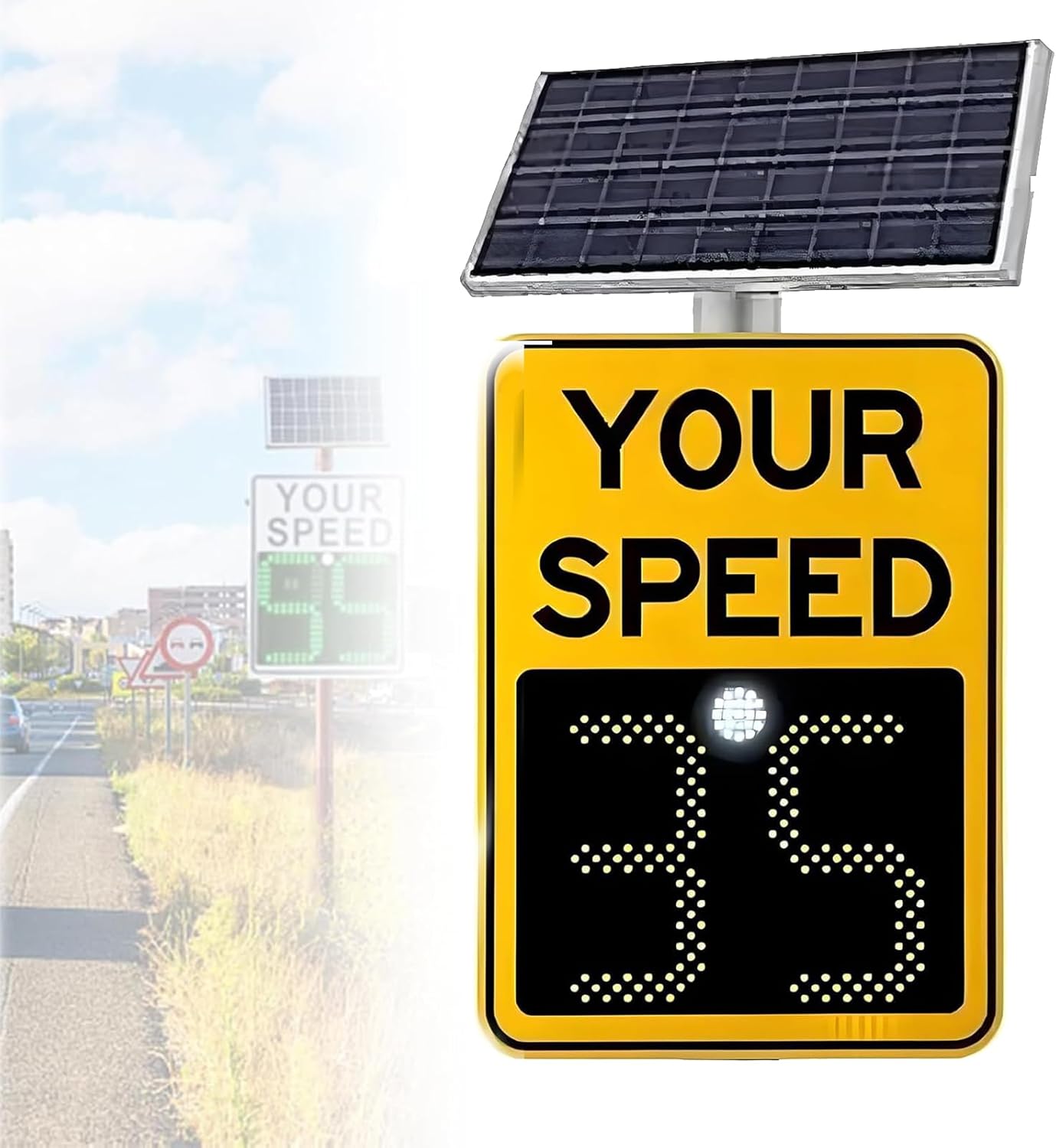 Speed Limit Sign With Radar, 20