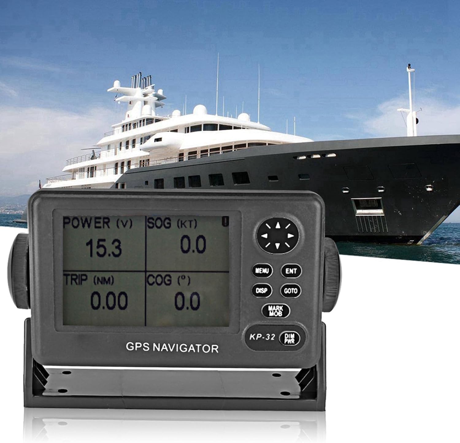Navigation Positioner, 4.5 LCD Display Marine Navigator Navigation Locator for Boat