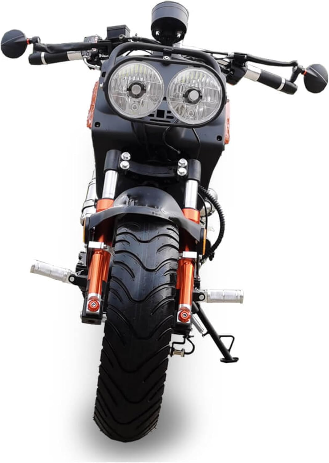 150cc Mean Dog Scooter Generation 4 Automatic Transmission PMZ150-21, Street Legal Motorcycle for Adults, LED Headlights Digital Speedometer, Stretched-Out Ruckus Style Powerful GY6 Engine Smooth Ride