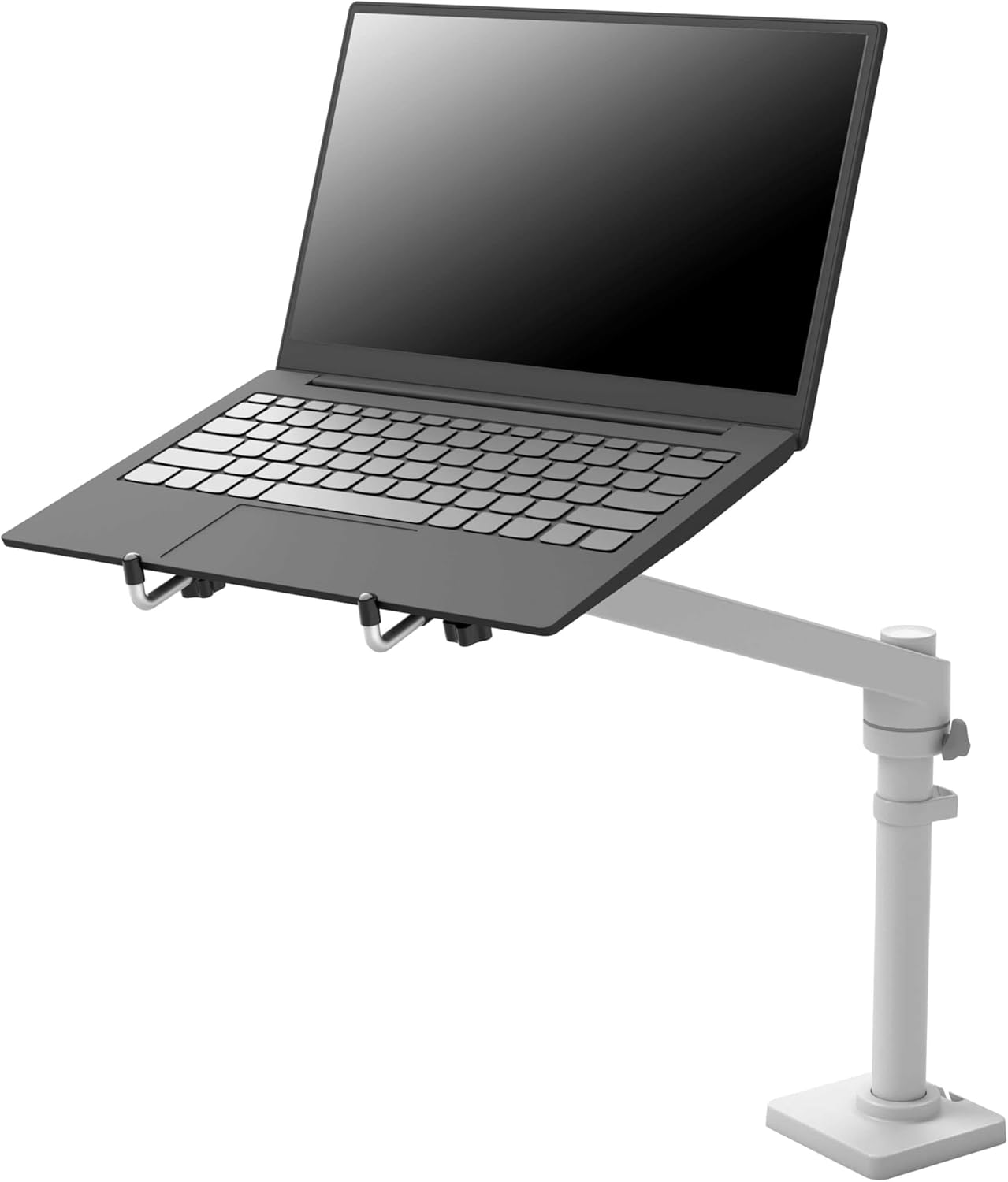 Ergotron – NX Single Laptop Arm, VESA Notebook Tray Desk Mount – for Laptops Up to 17.3 Inches, 0 to 12 lbs – White