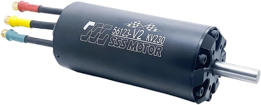 SSS 56-V2 Series Brushless Inner Rotor Motor Compatible with 5684 5694 56104 56123 V2 Compatible with RC Boat Car and Airplane(56123-V2 KV500)