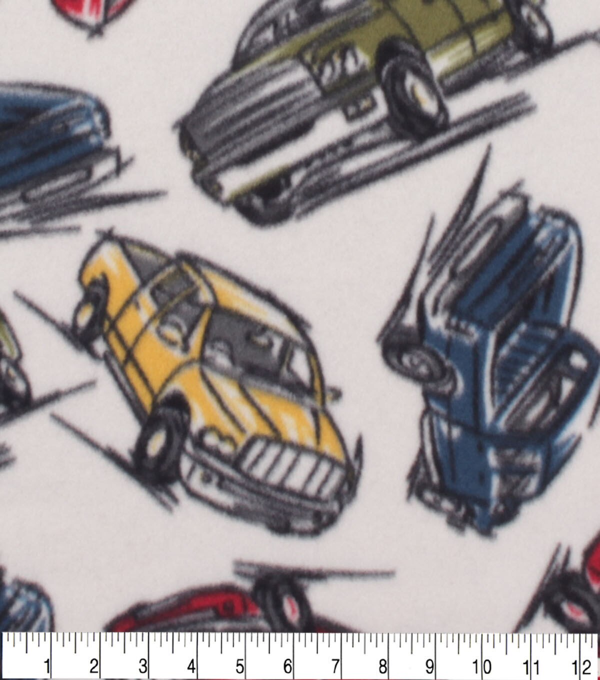 Classic Truck Blizzard Fleece Fabric