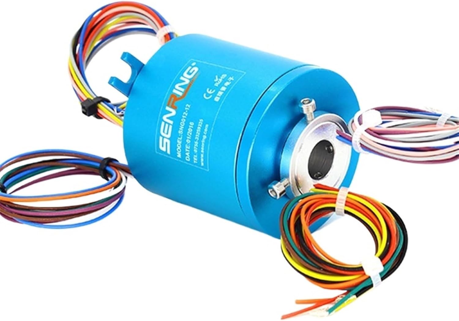 High Speed 5000RPM Slip Ring Rotary Joints 12 Wires 5A Signals Transfer for Lab and High Rotating Testing Equipments