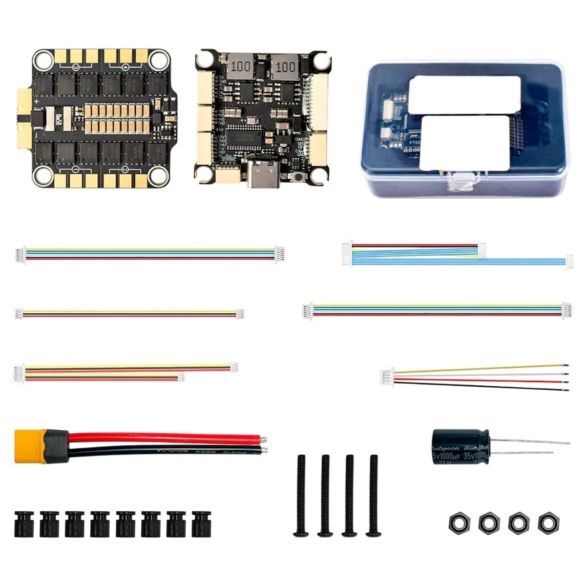 H743 Flight Stack H743 Flight Control 4in1 70A/80A ESC 3-8S Dual ICM42688 Gyro 7 UART for RC FPV Racing Drone
