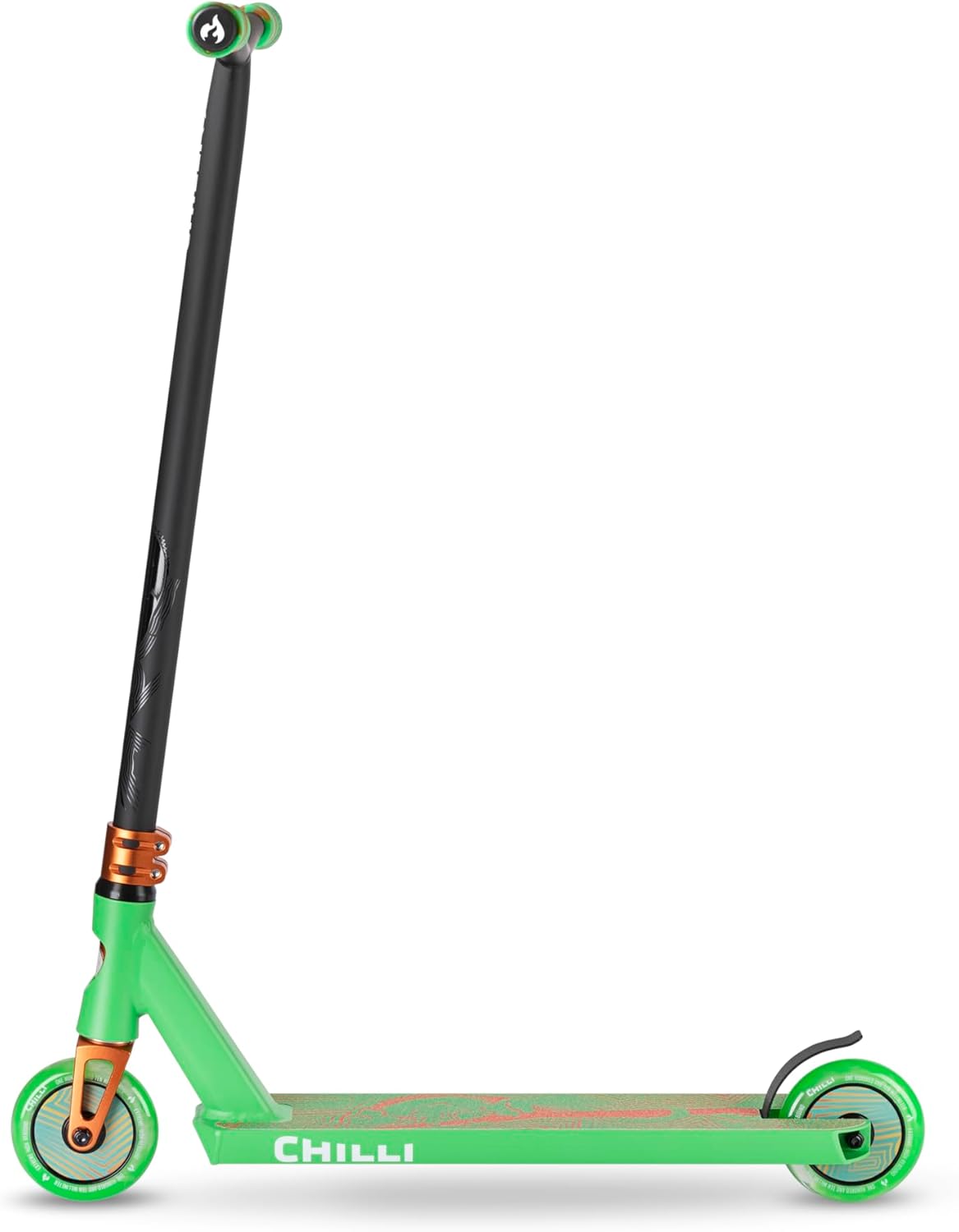 Chilli Critter - Quality Freestyle Extreme Intermediate and Beginner Park Stunt Scooter for Ages 8+, 110 mm Wheels, Spider IHC Compression System