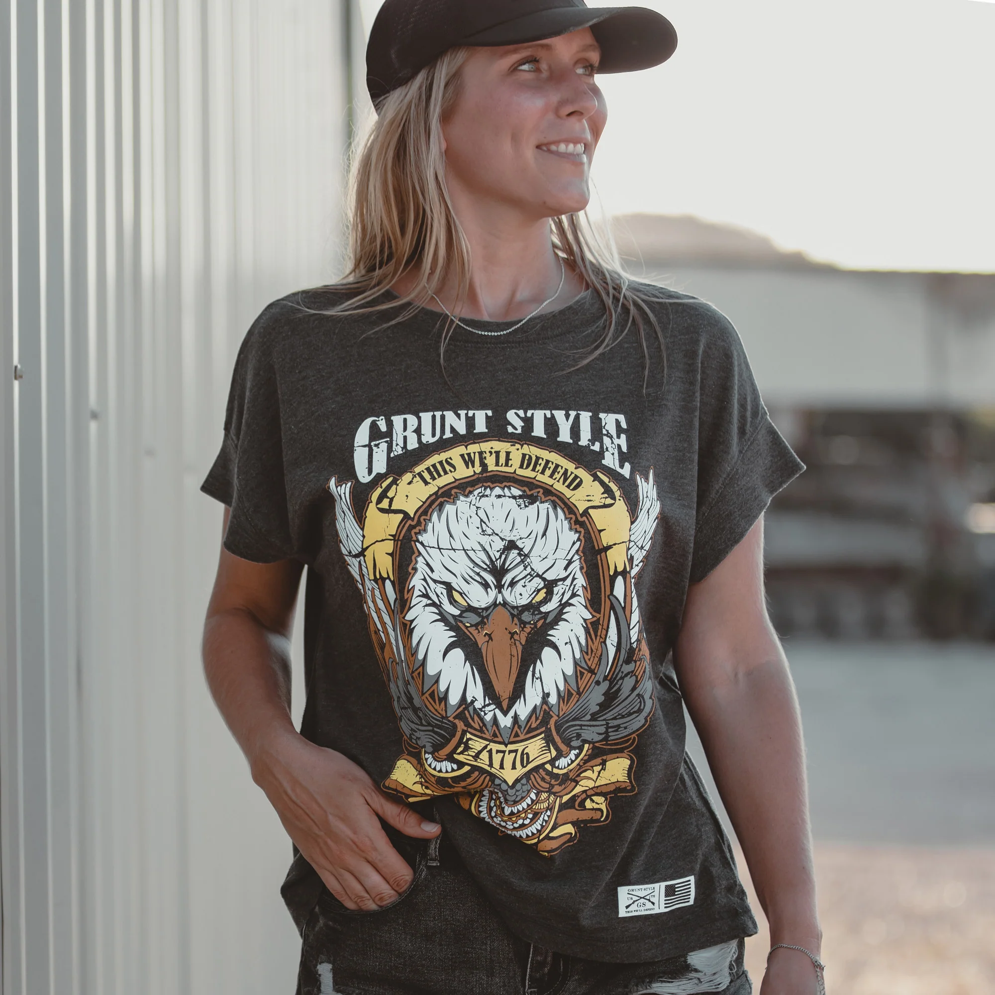 Women's Easy Rider Vintage Fit T-Shirt - Washed Black