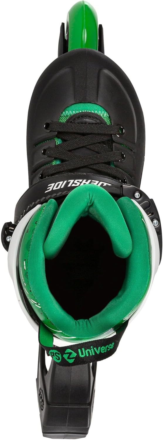 Powerslide Universe 940690 Inline Skates 4 W Green Adjustable for Children ABEC 7 Bearings