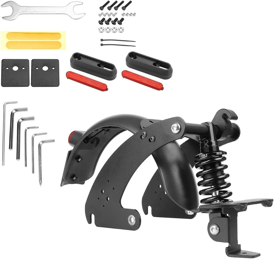 Front Suspension Absorber Parts Accessories Scooter Upgraded Hydraulic Shock Absorber Front Fork Compatible with Max G30 G30D G30LP(Black rear 1Set)