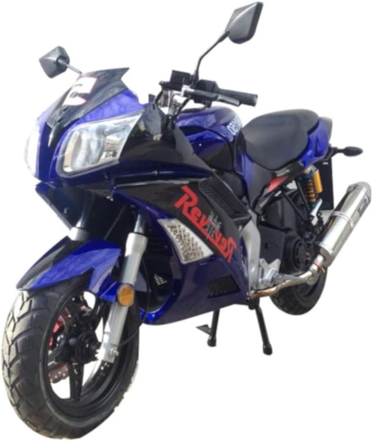 HHH Upgraded Roma150 Street Motorcycle Gy6 Engine 150cc Motorcycle Fully Automatic with CVT Transmission Hornet150cc Scooter DualSports Bike (Black)