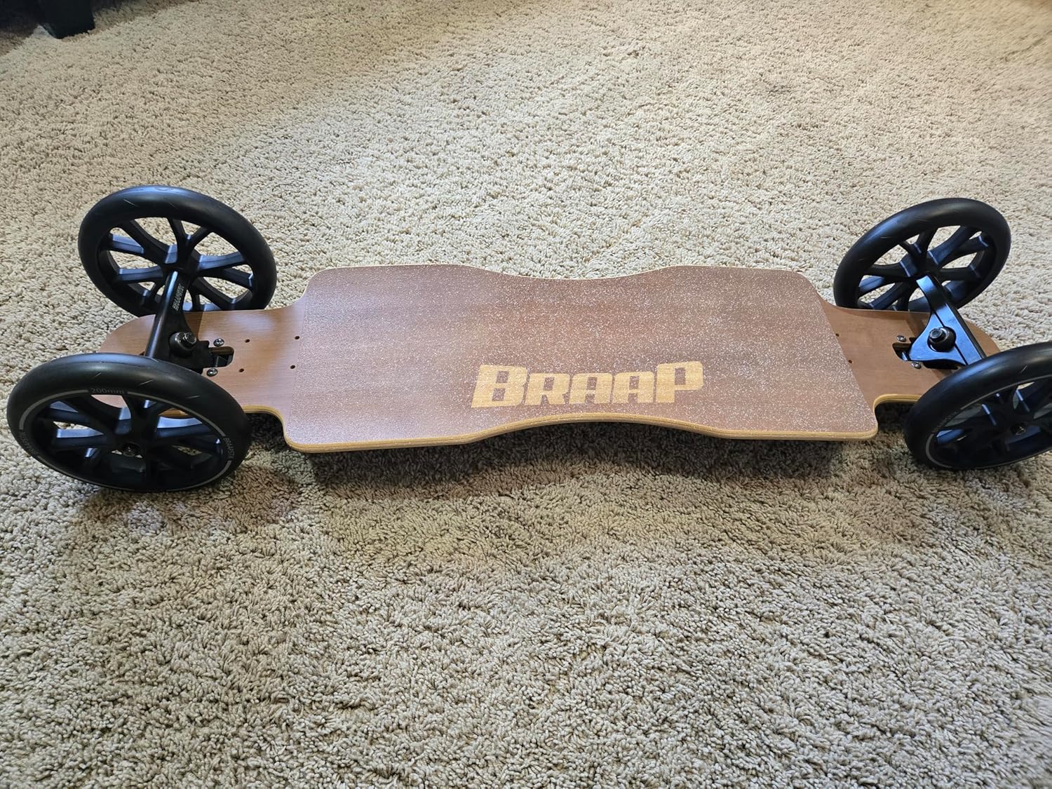 Large Wheel Longboard - Big Wheel Skateboard - Safer and More Comfortable to Ride - Great for Beginners and Intermediate Skateboarders - Orange Wheels Available Upon Request