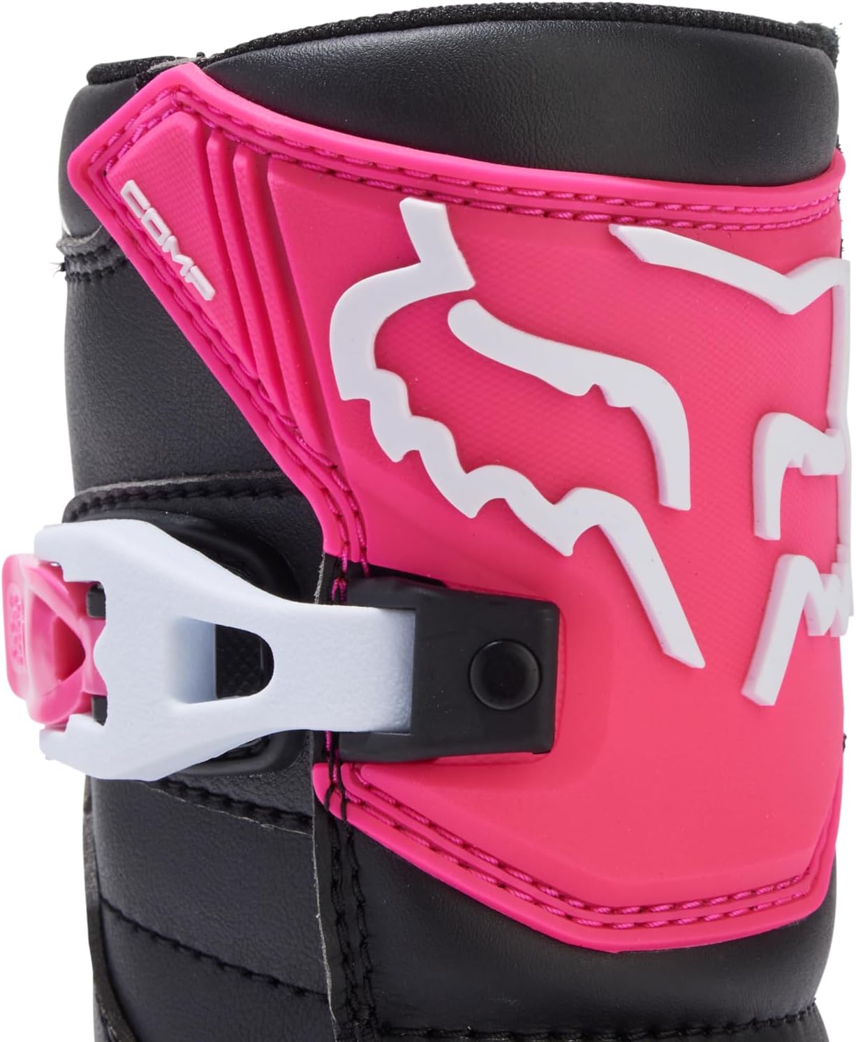 Fox Racing Kid's Comp Motocross Dirt Bike Boots, Black/Pink, 12