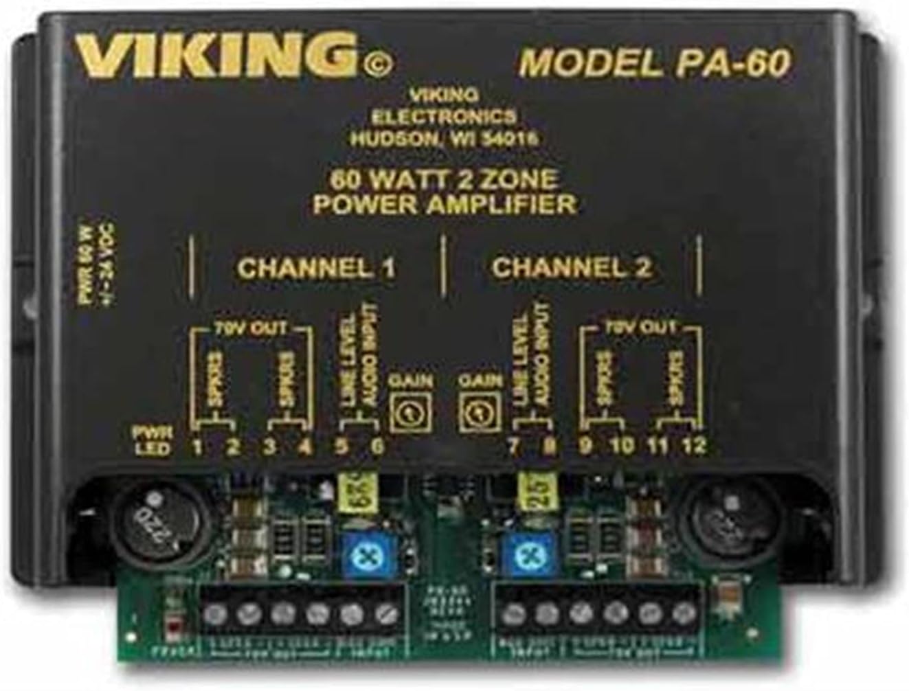 60W Compact Two Zone Amplifier