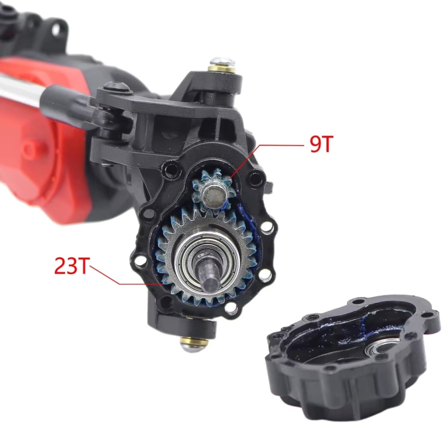 Compatible with TRX4 6WD 1:10 RC Crawler Car Upgrade Parts Replacement Accessories Front Middle Rear Portal Complete Axle RC Front and Rear Axle